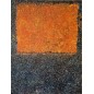 Duo orange et noir peinture acrylique sur toile 116x89cm
