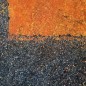 Duo orange et noir peinture acrylique sur toile 116x89cm