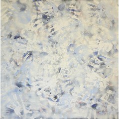 Traces de main peinture acrylique sur toile 100x100cm