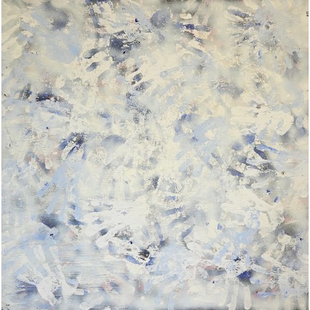 Traces de main peinture acrylique sur toile 100x100cm
