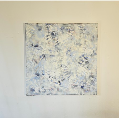 Traces de main peinture acrylique sur toile 100x100cm