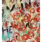 Peinture contemporaine, tableau street art, acrylique et collage sur toile 100x100cm "Hide in your shell" Peinture contemporaine, tableau street art, acrylique et collage sur toile 100x100cm "Hide in your shell"