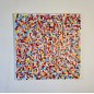 Tableau contemporain, peinture moderne figurative, acrylique sur toile 100x100cm intitulée: petite friture rouge. Tableau contemporain, peinture moderne figurative, acrylique sur toile 100x100cm intitulée: petite friture rouge.