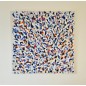 Petite friture bleu et blanc peinture acrylique sur toile 100x100cm. Petite friture bleu et blanc peinture acrylique sur toile 100x100cm.