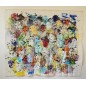 Tableau moderne, peinture contemporaine figurative, acrylique sur toile 198x167cm: foule8. Tableau moderne, peinture contemporaine figurative, acrylique sur toile 198x167cm: foule8.