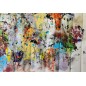 Tableau moderne, peinture contemporaine figurative, acrylique sur toile 198x167cm: foule8. Tableau moderne, peinture contemporaine figurative, acrylique sur toile 198x167cm: foule8.