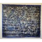 Peinture contemporaine, tableau moderne figuratif, acrylique sur toile 167x185cm intitulée: poissons bleus.