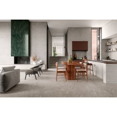 Carrelage effet béton desactivé gris, 90x90, 60x120, 120x120cm et 90x90cm R11 rectifié, santacosmo ciment