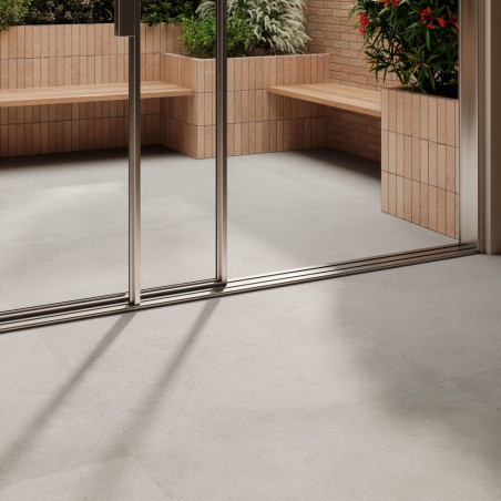 Carrelage effet béton desactivé perle, 90x90, 60x120, 120x120cm et 90x90cm R11 rectifié, santalogico pearl