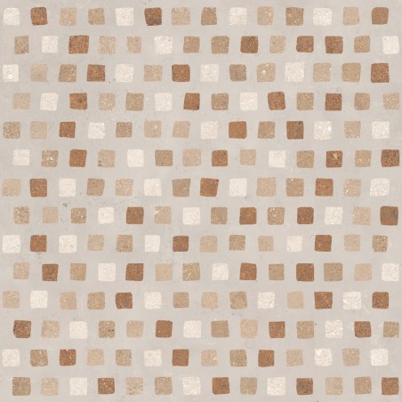 Carrelage décor sur fond gris clair 90x90 rectifié, santaduo gem mix 1