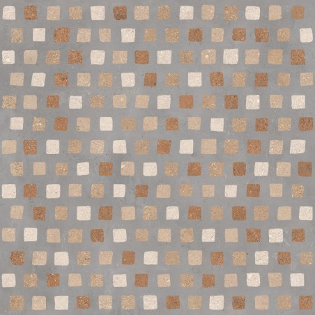 Carrelage décor sur fond gris 90x90 rectifié, santaduo gem mix 2