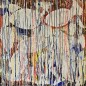 Peinture contemporaine, tableau moderne figuratif, acrylique sur toile 100x100cm intitulée: poissons tigres blancs