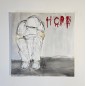 Peinture contemporaine, tableau moderne figuratif, acrylique sur toile 80x80cm intitulée: HOPE. Peinture contemporaine, tableau moderne figuratif, acrylique sur toile 80x80cm intitulée: HOPE.