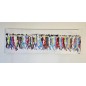 Peinture contemporaine, tableau moderne figuratif, acrylique sur toile 150x50cm représentant des HQM en couleur 3. Peinture contemporaine, tableau moderne figuratif, acrylique sur toile 150x50cm représentant des HQM en couleur 3.