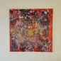 Peinture contemporaine, tableau moderne figuratif, acrylique sur toile 100x100cm intitulée: papillons au soleil.