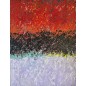 Peinture contemporaine, tableau moderne abstrait, acrylique sur toile 116x89cm: abstraction de nuit2