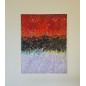 Peinture contemporaine, tableau moderne abstrait, acrylique sur toile 116x89cm: abstraction de nuit2