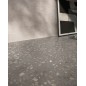 Carrelage effet terrazzo fond grey mat 60x60, 90x90, 60x120cm et 60x120cm R11 rectifié santaglow gris Carrelage effet terrazzo fond grey mat 60x60, 90x90, 60x120cm et 60x120cm R11 rectifié santaglow gris