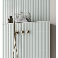 Carrelage en relief concave convexe fantasy bleu clair mat ou brillant 6.5x20cm, eqxvibe.