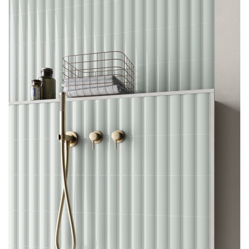 Carrelage en relief concave convexe fantasy bleu clair mat ou brillant 6.5x20cm, eqxvibe.