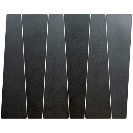 Carrelage triangle trapeze anthracite sol mur mat 2.8x22.4x5.6cm, eqxbambou.