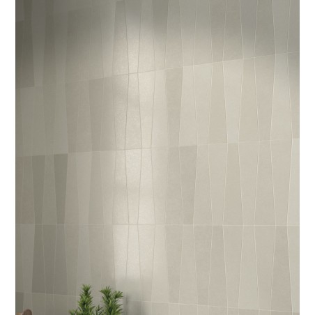 Carrelage triangle trapeze sable sol mur mat 2.8x22.4x5.6cm, eqxbambou arena