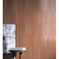 Carrelage triangle trapeze sable sol mur mat 2.8x22.4x5.6cm, eqxbambou arena