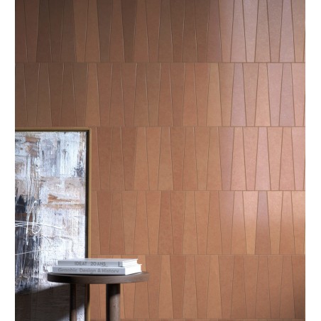 Carrelage triangle trapeze sable sol mur mat 2.8x22.4x5.6cm, eqxbambou arena