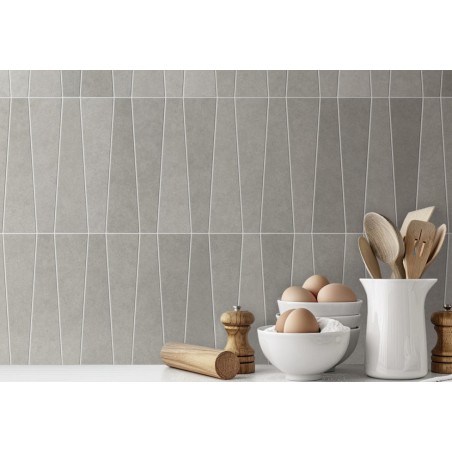 copy of Carrelage triangle trapeze gris sol mur mat 2.8x22.4x5.6cm, eqxbambou