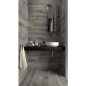 Carrelage effet plancher en bois de chêne gris ancien, salle de bain 20x120cm, savintage grigio promo
