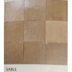 Zellige véritable crédence cuisine salle de bain carrelage en terre cuite marocain Dif sable 10x10x1,1cm