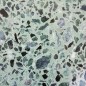 Plinthe ciment terrazzo véritable droite granito brillant CARPP17 9x40x1cm fond vert