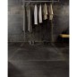 Carrelage salle de bain imitation métal 30x60cm rectifié , santoxydart noir Carrelage salle de bain imitation métal 30x60cm rectifié , santoxydart noir