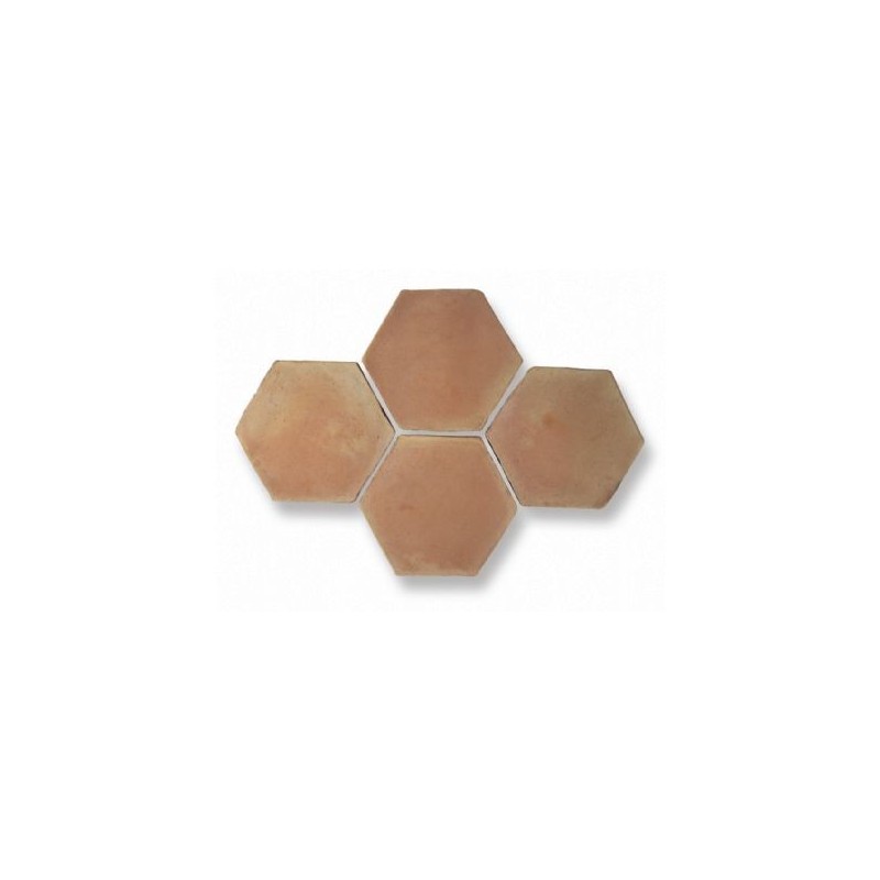 Carrelage en terre cuite fait main hexagonal flammé rouge et jaune 16x16x2cm sol et mur Carrelage en terre cuite fait main hexagonal flammé rouge et jaune 16x16x2cm sol et mur