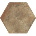 Carrelage hexagone imitation terre cuite ancienne 34.5x40cm, cotto senese