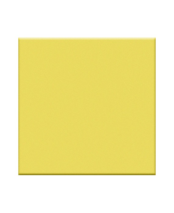 Carrelage jaune mat de couleur cuisine salle de bain mur et sol 10X10cm grès cérame émaillé VO cedro