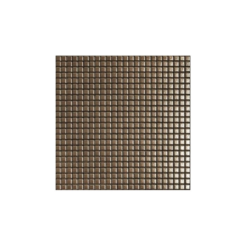 Mosaique metallique cuivre 1.2X1.2cm sur trame 30x30cm apcuivre MTL13