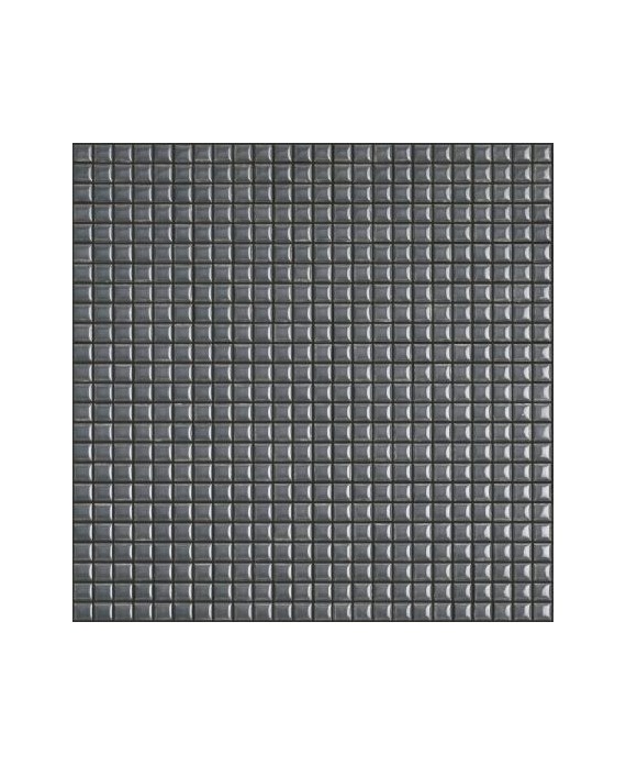 Mosaique brillant apdiva dark grey 1.2x1.2cm sur trame 30x30cm
