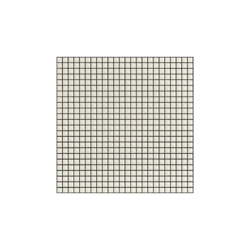 Mosaique brillant apdiva crème 1.2x1.2cm sur trame 30x30cm