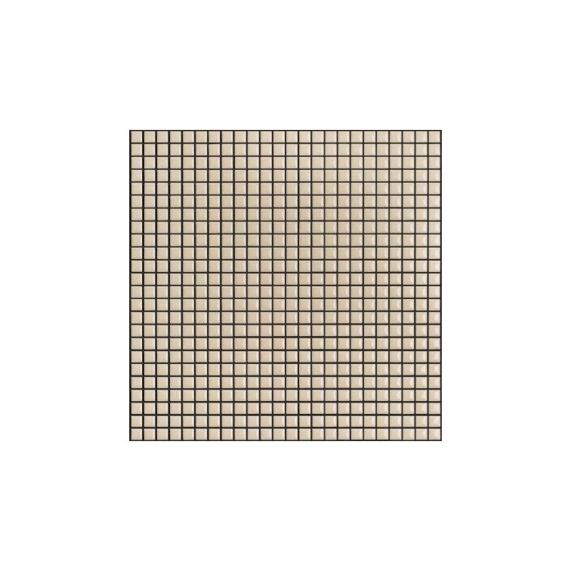 Mosaique brillant apdiva crème 1.2x1.2cm sur trame 30x30cm