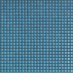 Mosaique brillant apdiva turquoise 1.2x1.2cm sur trame 30x30cm