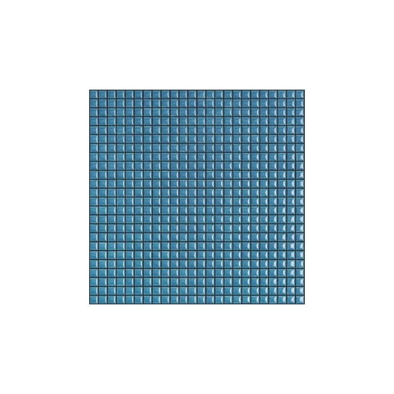 Mosaique brillant apdiva turquoise 1.2x1.2cm sur trame 30x30cm