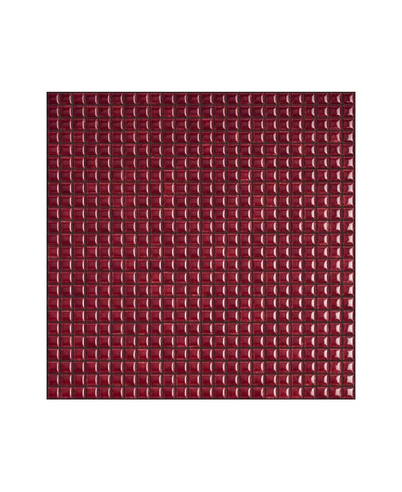 Mosaique brillant apdiva burgundi 1.2x1.2cm sur trame 30x30cm