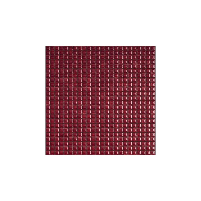 Mosaique brillant apdiva burgundi 1.2x1.2cm sur trame 30x30cm