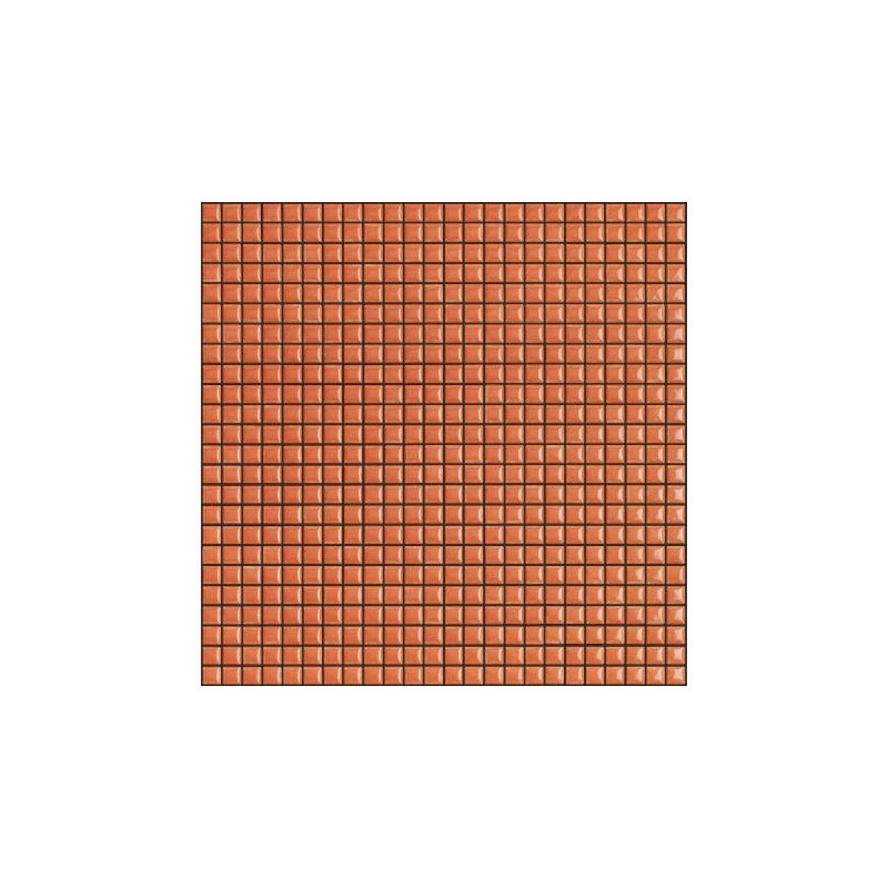 Mosaique brillant apdiva orange 1.2x1.2cm sur trame 30x30cm