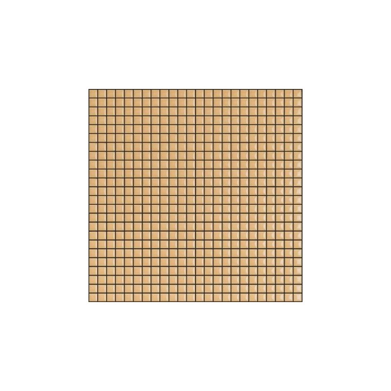 Mosaique brillant apdiva orangeyellow 1.2x1.2cm sur trame 30x30cm