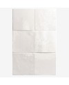 Carrelage Effet Zellige A blanc brillant 13.2x13.2cm dans la salle de bains