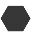 Carrelage hexagone noir mat effet carreau ciment moderne tomette 28.5x33cm realopal noir