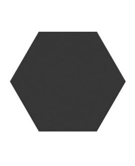 Carrelage hexagone noir mat effet carreau ciment moderne tomette 28.5x33cm realopal noir