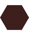 Carrelage hexagone tomette realopal marron 28.5x33cm